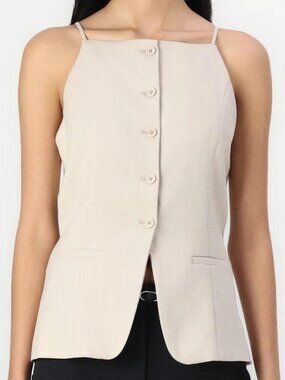 Abercrombie & Fitch Women's High-Neck Suiting Vest - Size XS NWOT